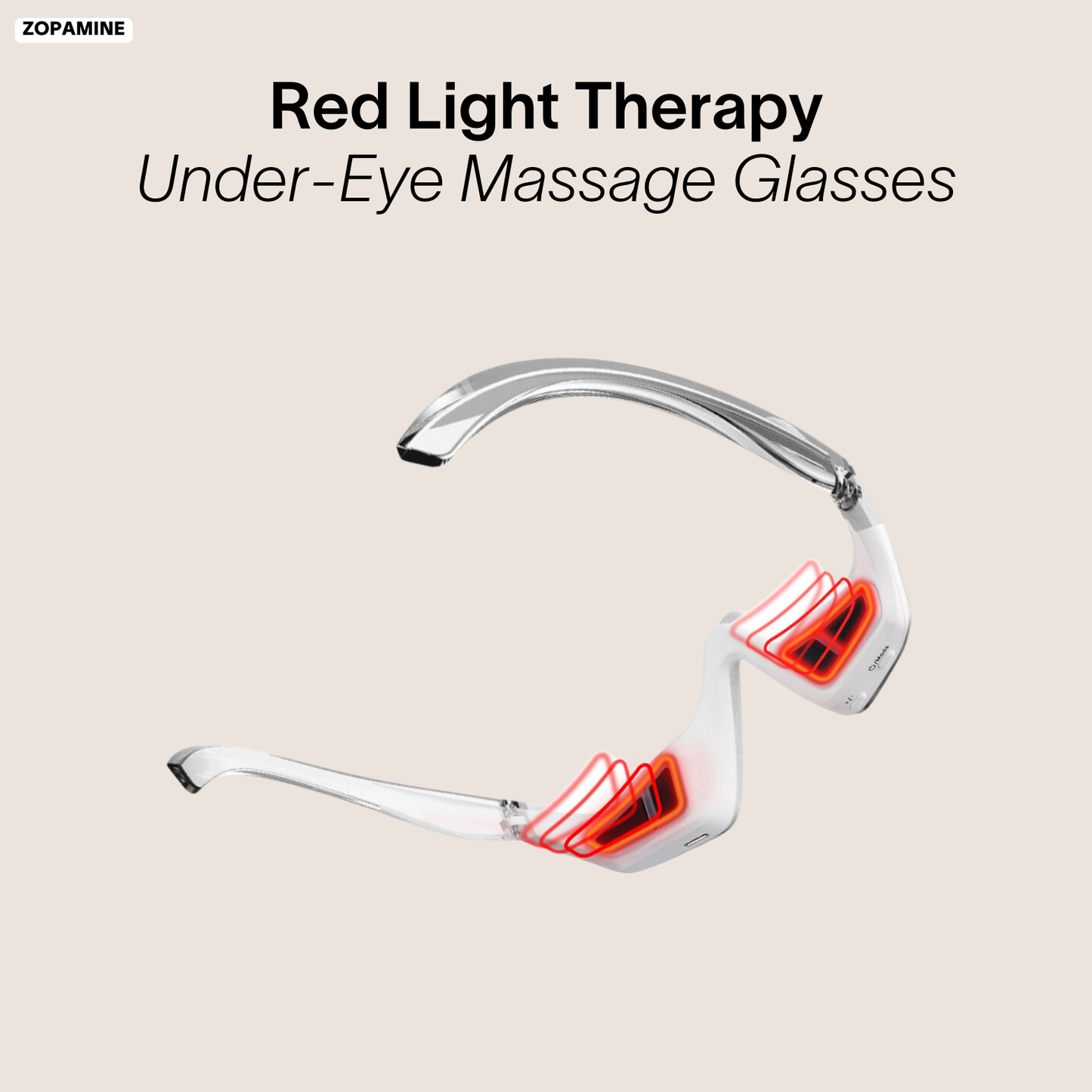 Transform Your Under Eye Skin in Just 2 Weeks with Red Light Therapy Under-Eye Massage Glasses